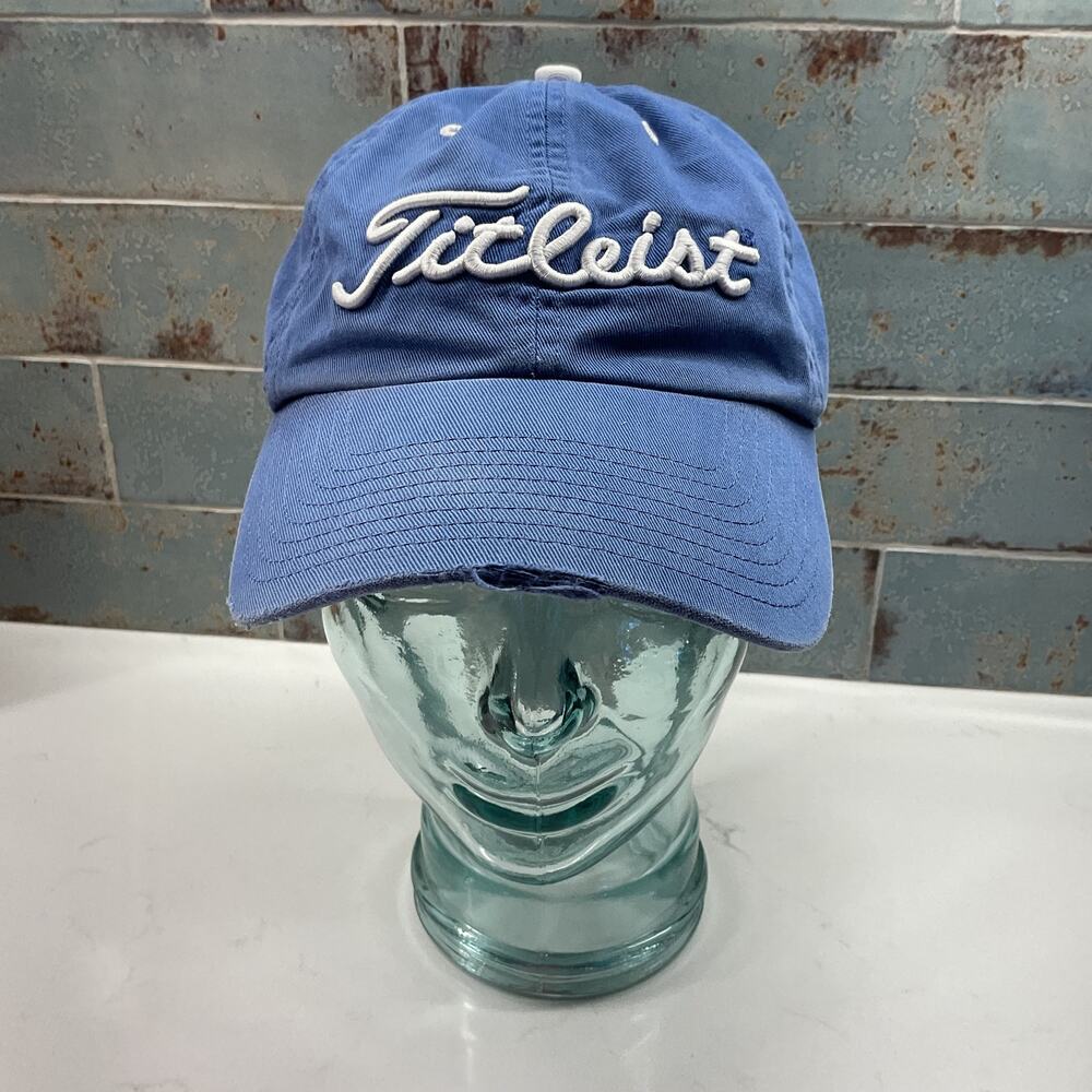 Titleist Mens Embroidered Buckle Closure Baseball Cap Adjustable Size